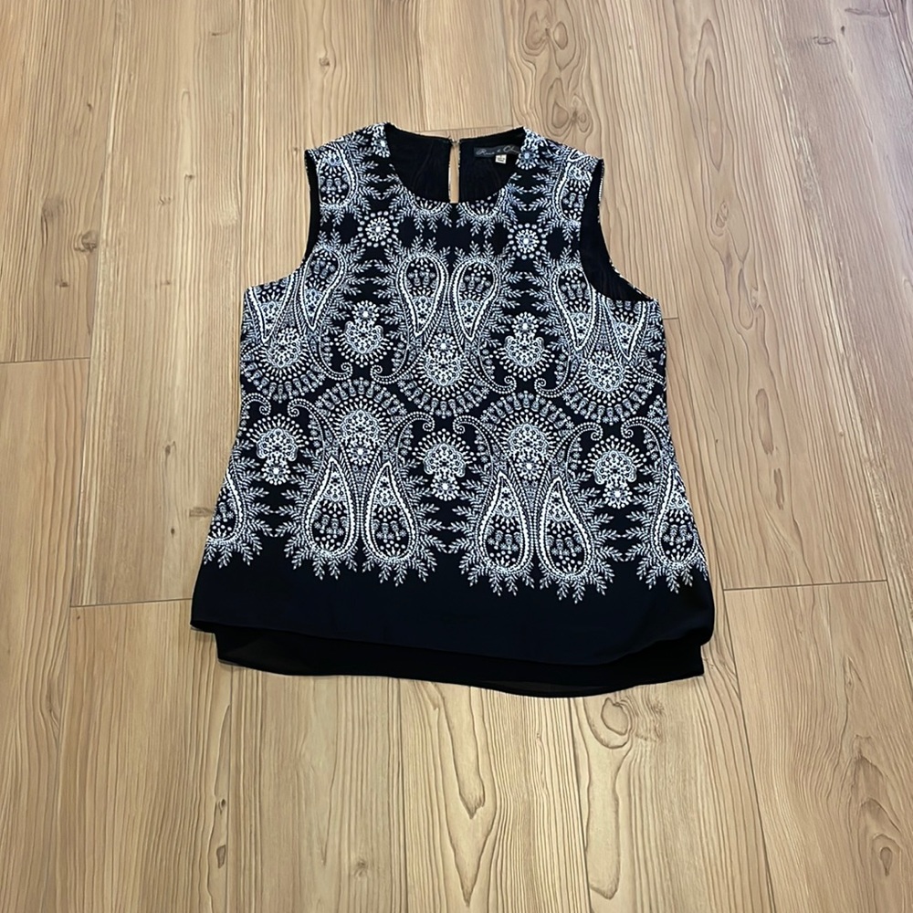 4 layer paisley blouse